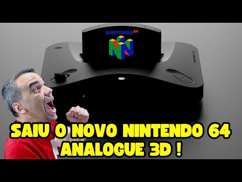 SAIU O NOVO NINTENDO 64 - ANALOGUE 3D - FINALMENTE KKKK