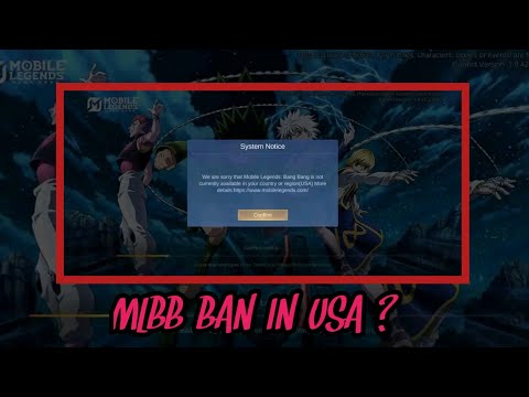 MOBILE LEGENDS BANG BANG BANNED IN USA ? / WHY ? WHAT TO DO NOW ?