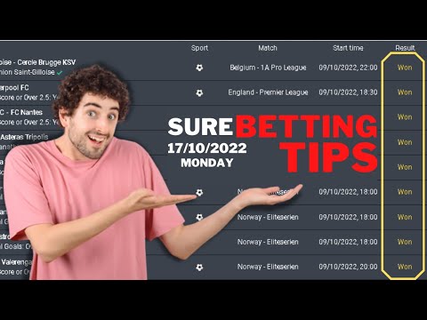 FOOTBALL PREDICTIONS TODAY 17/10/2022|SOCCER PREDICTIONS|BETTING TIPS I SURE WINNING TIPS