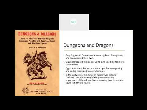 CGT 105 Intro to Games - Game History - History of the RPG