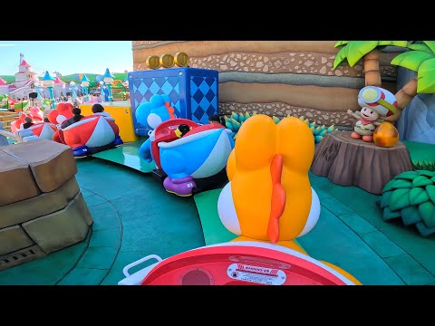 [4K] Yoshi&#039;s Adventure Ride in Super Nintendo Land | Universal Studios Japan 2022