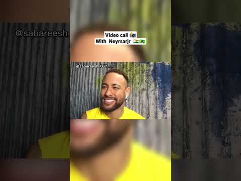 I spoke to @NeymarJrReal 🇧🇷🇮🇳on video call 🎥 #neymarjr LIKES INDIA 🇮🇳