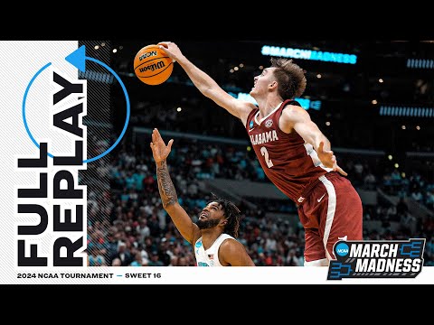 Alabama vs. North Carolina: 2024 NCAA men&#039;s Sweet 16 | FULL REPLAY