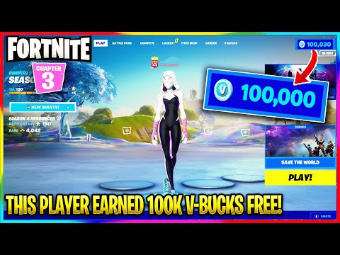 This player earned 100k VBucks for FREE! 🤯 | #shorts